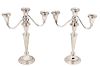 Pair of Sterling Weighted Candelabra, F. Whiting