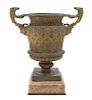 * A Neoclassical Gilt Bronze Urn Height 13 inches.