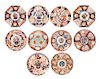 * A Collection of Imari Palette Porcelain Articles Diameter of largest 20 inches.