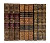 * (BINDINGS) A group of 21 leather bound volumes.