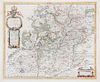 (MAP) BLAEU, WILLEM. Ducatus Silesia Glogani Vera Delineatio. [Amsterdam, 1640] Engraved map with hand-coloring.