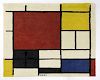 Piet Mondrian wool tapestry "Composition in