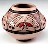 JAMES G. NAMPEYO HOPI POTTERY MINIATURE WITH BUTTERFLY