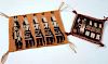 TWO LATE 20TH C. MINIATURE NAVAJO PICTORIAL WEAVINGS