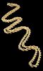 A CONTEMPORARY 14K GOLD ROPE CHAIN NECKLACE