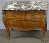 Quality Bronze Mounted Marble Top Commode.
