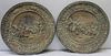 Lot Of 2 Heavy And Finely Executed Brass releifs