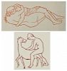 Aristide Maillol (1861-1944) 2 woodcuts from Daphne and Chloe, 1937
