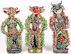 3 Large Vintage Ocumicho Ceramic Devils