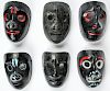 6 Vintage Mexican Chanquitos Masks