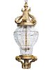 A French Gilt Bronze and Glass Lantern Height 26 inches.