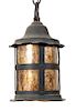 An Arts and Craft Hammered Lantern.