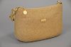 Eric Javits squishee natural tan handbag / purse, never used, 7" x 10" x 4".