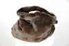 Chanel dark brown fur hat and neck warmer, new with tag. lg. 21 in.