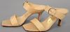 Salvatore Ferragamo tan leather womens pumps / heels / shoes in excellent condition. size 6B