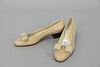 Salvatore Ferragamo tan leather womens pumps / heels / shoes, like new condition. size 6B