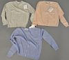 Three Ballantyne cashmere knit sweaters or cardigans including Berk of Burlington Arcade new with tags (retail $300-500 each).