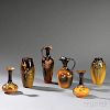 Six Rookwood Arts & Crafts Pottery Vases