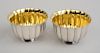PAIR OF BULGARI 925 STERLING SILVER FOOTED CUPS