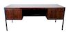 A Richard Schultz for Knoll Rosewood Desk Height 29 x width 72 x depth 32 inches.