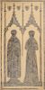 TWO ENGLISH BRASS TOMB RUBBINGS, 19TH CENTURY/EARLY 20TH CENTURY