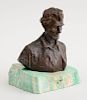 BRONZE BUST OF ABRAHAM LINCOLN