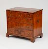 GEORGE II INLAID WALNUT BACHELOR'S CHEST OF DRAWERS