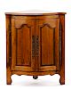 19th C. French Provincial Style Corner Cabinet