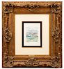 H. Claude Pissarro Signed Oil on Paper, "Neant"