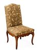 Provincial Louis XV Walnut Upholstered Chair
