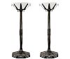 Pair of French Art Deco Style Iron Torchieres