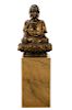 Large 18th C. Tibetan Gilt Bronze Gautama Buddha