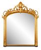 Regal Louis XVI Style Giltwood Mirror, 19th C.