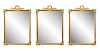 Set Of Three Louis XVI Style Giltwood Mirrors