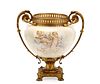 French Gilt Bronze Mounted Porcelain Cache Pot