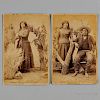 Two Photographs of Apache Indians by A. Milland