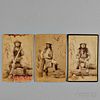 Three Photographs of Apache Scouts