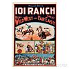 Framed Miller Bros. 101 Ranch Wild West Show Poster