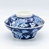 A set (6) of blue and white porcelain bowls | ชุดชามฝา กระเบื้องเคลือบลายคราม