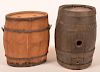 Two Antique Wooden Canteens.