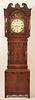 English Federal Mahogany Tall Case Clock.