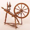 Small 19th Century European Spinning Wheel.