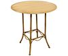 FAUX BAMBOO METAL TABLE