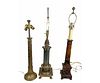 LOT OF THREE TABLE LAMPS