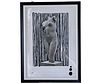 FRAMED & MATTED FEMALE NUDE BUST PRINT