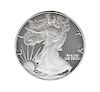 * A 1986 Walking Liberty Silver Dollar, with original case and certificate.