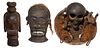 African Fang Carved Wood Reliquary and Ritual Items