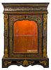 French Boulle Style Lighted Cabinet