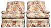 Floral Upholstered Armchairs