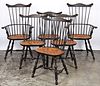 Set of six David Smith Windsor dining chairs